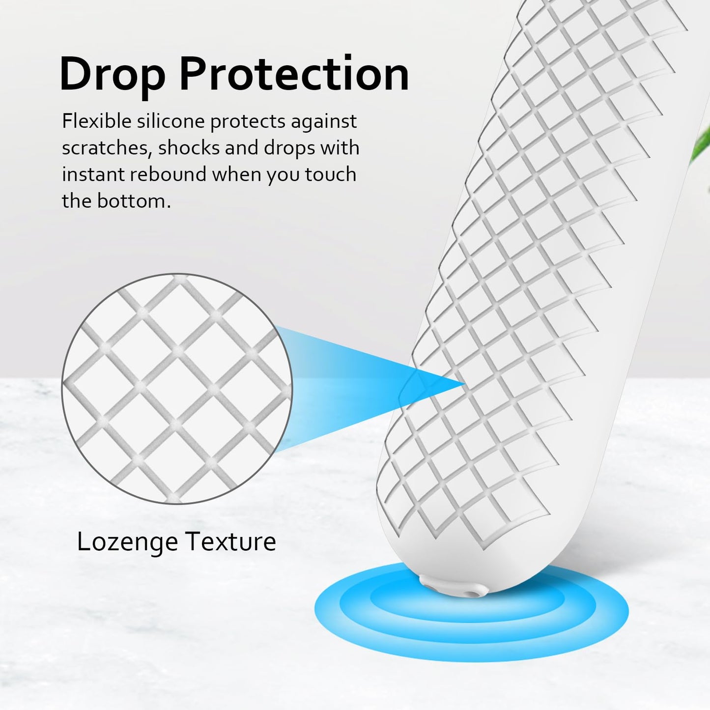 LEFXMOPHY Cover Case for Google TV Streamer 4K Remote Cover 2024 Protective Glove with Lanyard - White