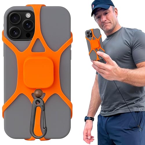 Pulpo Anti Theft Phone Leash with Retractable Dyneema Tether, Secure Phone Leash and Strap for Skiing, Kayak, Travel and Festivals, Fits Smartphones