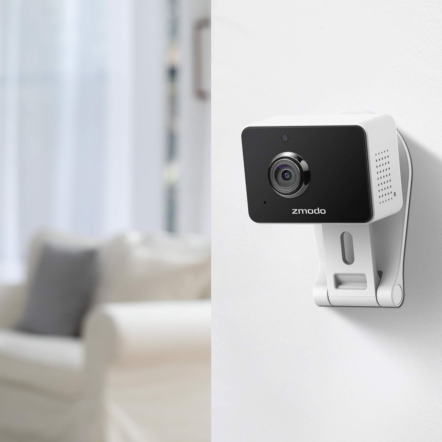 Zmodo Mini Pro, 1080P Plug-in WiFi Security Camera, Indoor Smart Camera with AI Motion Detection, Pet Nanny Cam, Night Vision, 2-Way Audio, Phone App