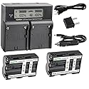Kastar LCD Dual Smart Fast Charger & 2 x Battery Replacement for NP-FM500H NP-FM500 and Sony Alpha SLT A58 A57 A65 A77 A99 A77V A77II A350 A450 A500