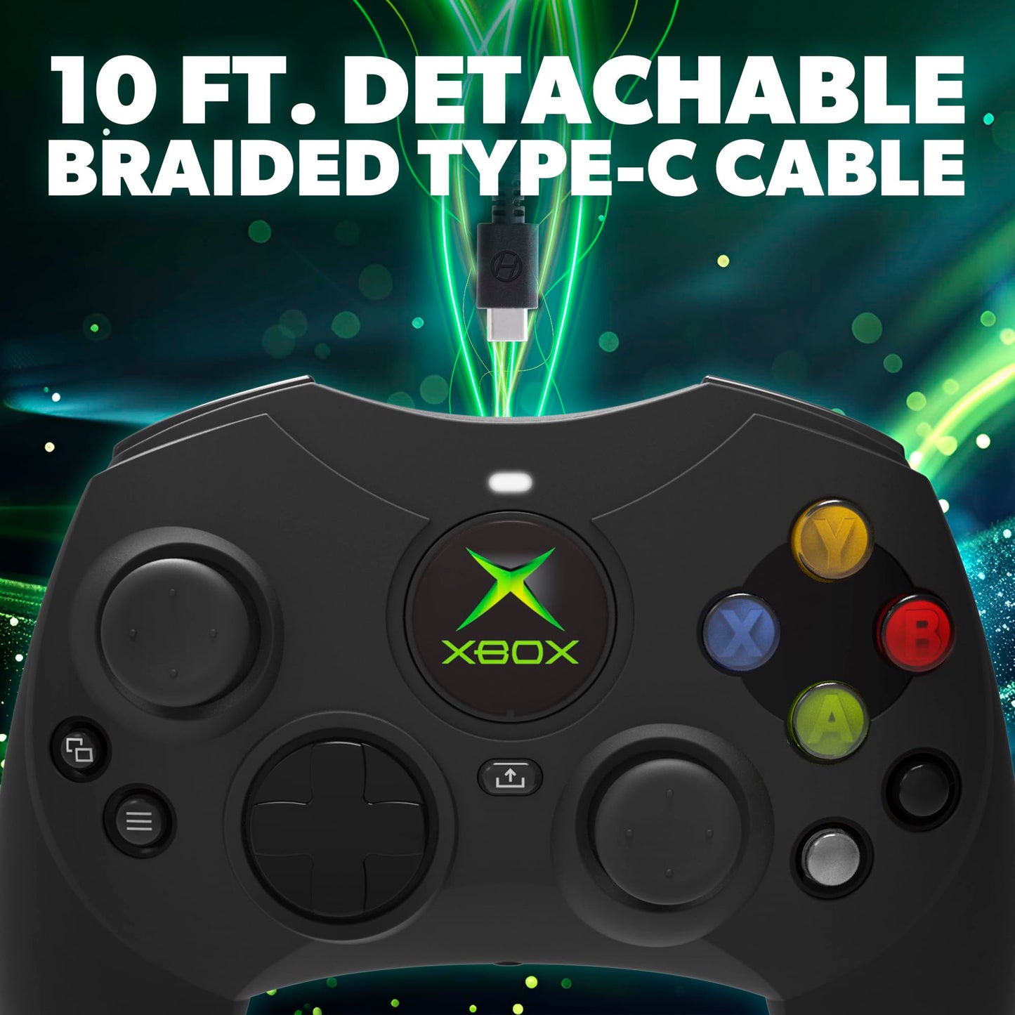 Hyperkin - DuchesS Wired Controller for Xbox Series X|S, Xbox One, Windows 10|11, PC, with Hall Effect Joysitcks, Audio Jack, Impulse Triggers, Black