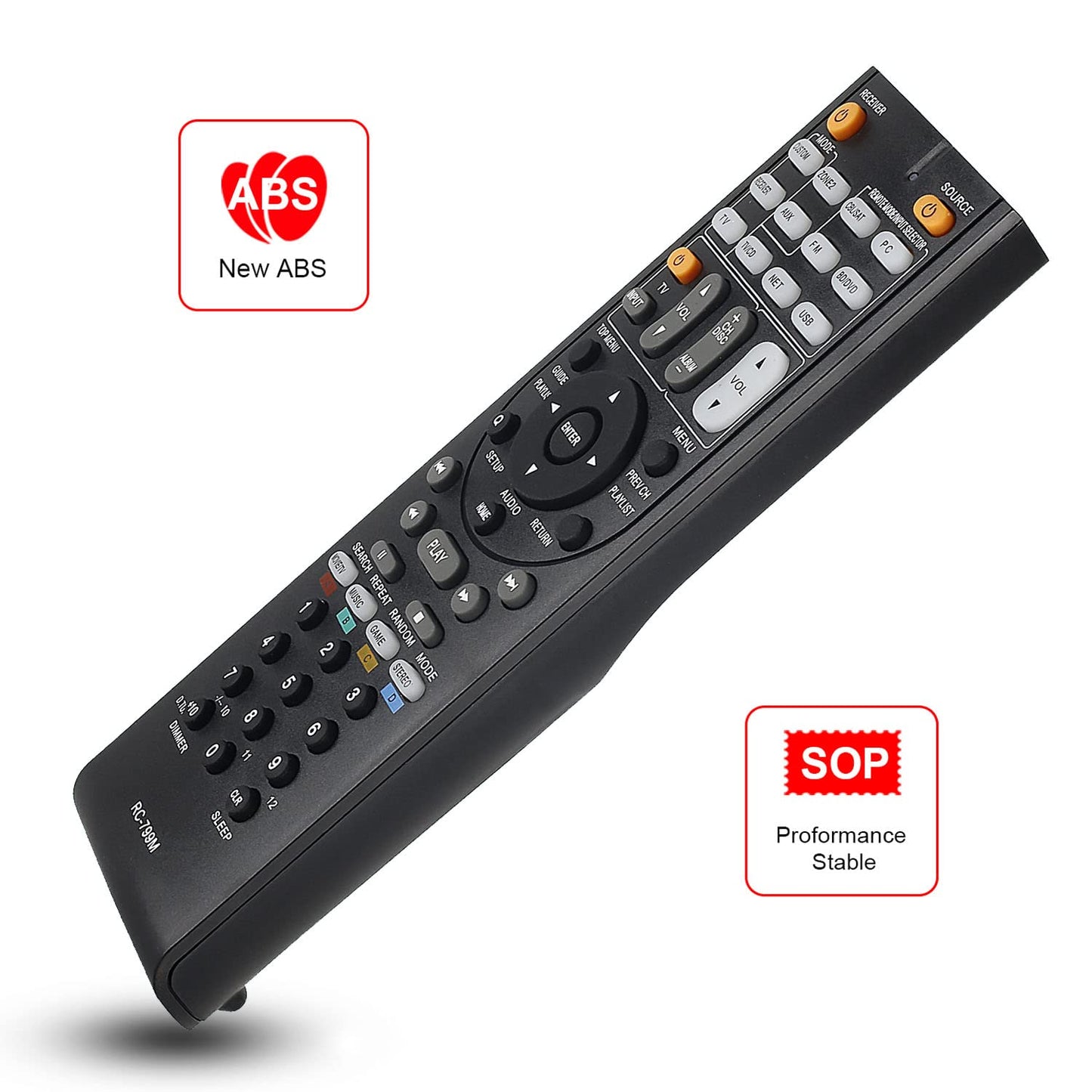 Replacement Remote Control for Onkyo TX-SR608 TX-SR806 TX-SR304 HT-R591 HT-R558 HT-S5400 HT-R690 HT-RC360 TX-NR626 Receiver