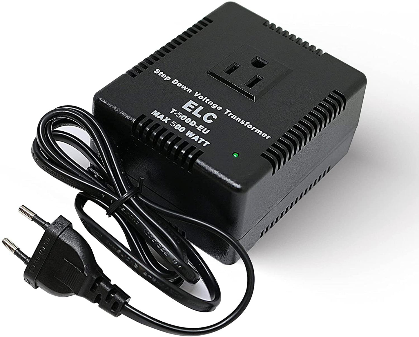 ELC 500-Watt Voltage Converter - Step Down - 220v to 110v / 240v to 120v Travel Power Converter - for Hair Straightener, Hair Dryer, Laptops…