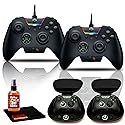 Razer Wolverine Ultimate Wired Gaming Controller (Black) - Two Pack Bundle with 6Ave Cleaning Kit - For PC, Xbox One, and Xbox Series X
