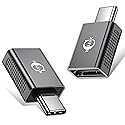 BCLINK 10Gbps USB C to USB Adapter (2 Pack), USB 3.2 Gen 2 Fit Side by Side, USB C Male to USB A Female Converter for iPhone 16 15 Series, iPad…