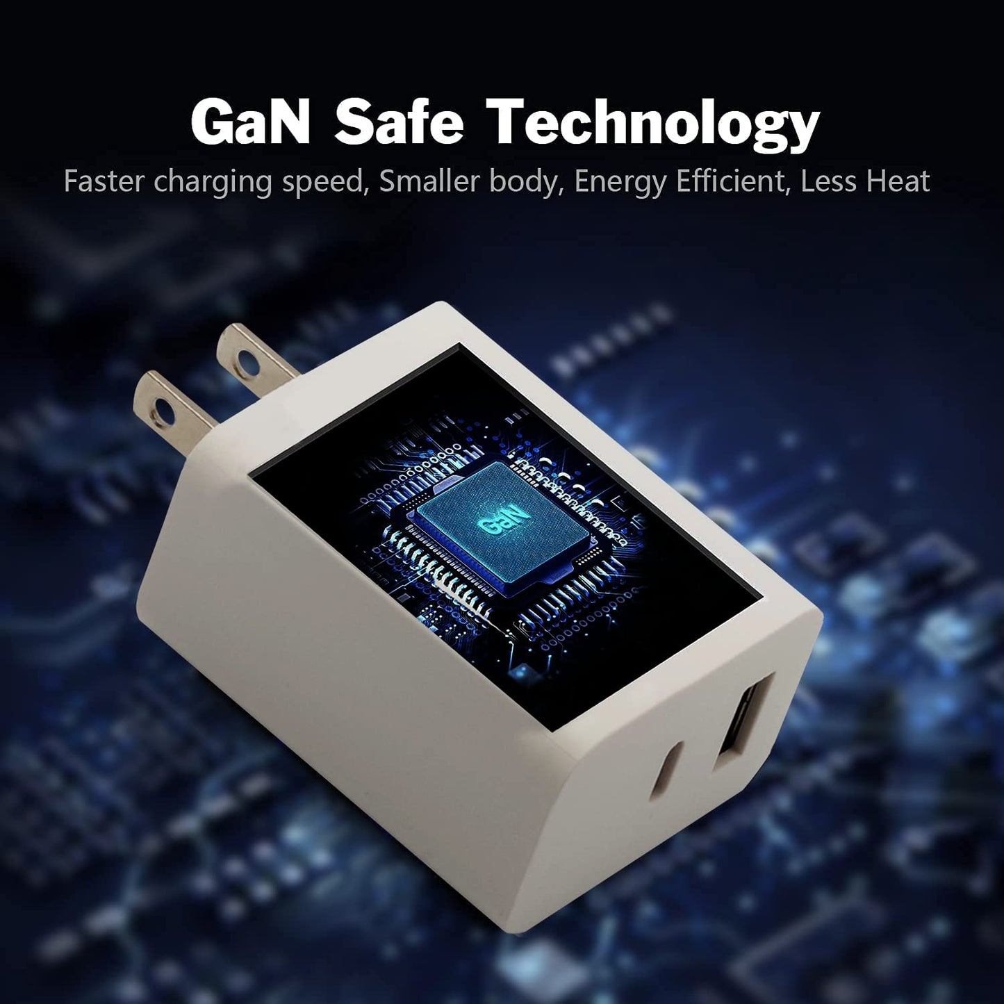 I IBACASE Dual USB C 33W Fast Wall Charger Mini Block QC3.2 Compatible with iPhone iPad Samsung Pixel and More