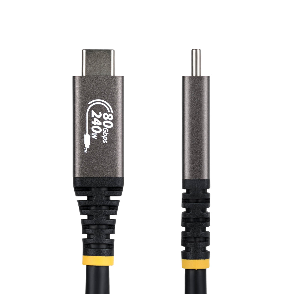 StarTech 3ft/91cm USB-C to USB-C USB4 Cable, 80Gbps, 240W PD, 8K, Black