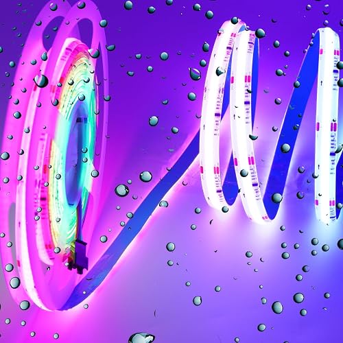 Boarda-Lighting IP65 Waterproof RGB Smart IC COB LED Strip Light Addressable,24V 5M 720 LEDs/m Color Flowing Strip Light Multicolor Flexible Tape