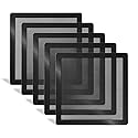140mm PC Fan Dust Filter Magnetic Frame Computer Fan Grills Black Dust Mesh PC Cooler Filter Screen Dustproof Case Covers 5 Pack