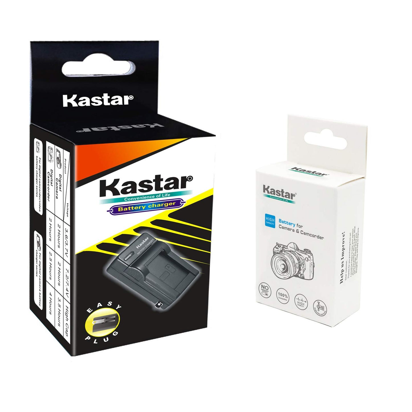 Kastar Battery (1-Pack) and AC Charger for Canon NB-2L, NB-2LH and PowerShot G7, G9, S30, S40, S45, S50, S60, S70, S80, DC410, DC420, VIXIA HF R10