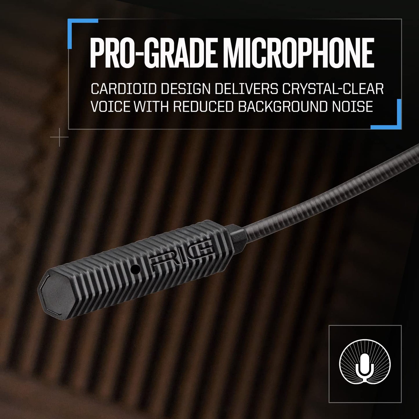 RIG 500 PRO HS Officially Licensed PlayStation Competition-Grade Headset with RIG Audio Dial for PS4, PS5, PC - 50mm Speaker Drivers - Flip to Mute
