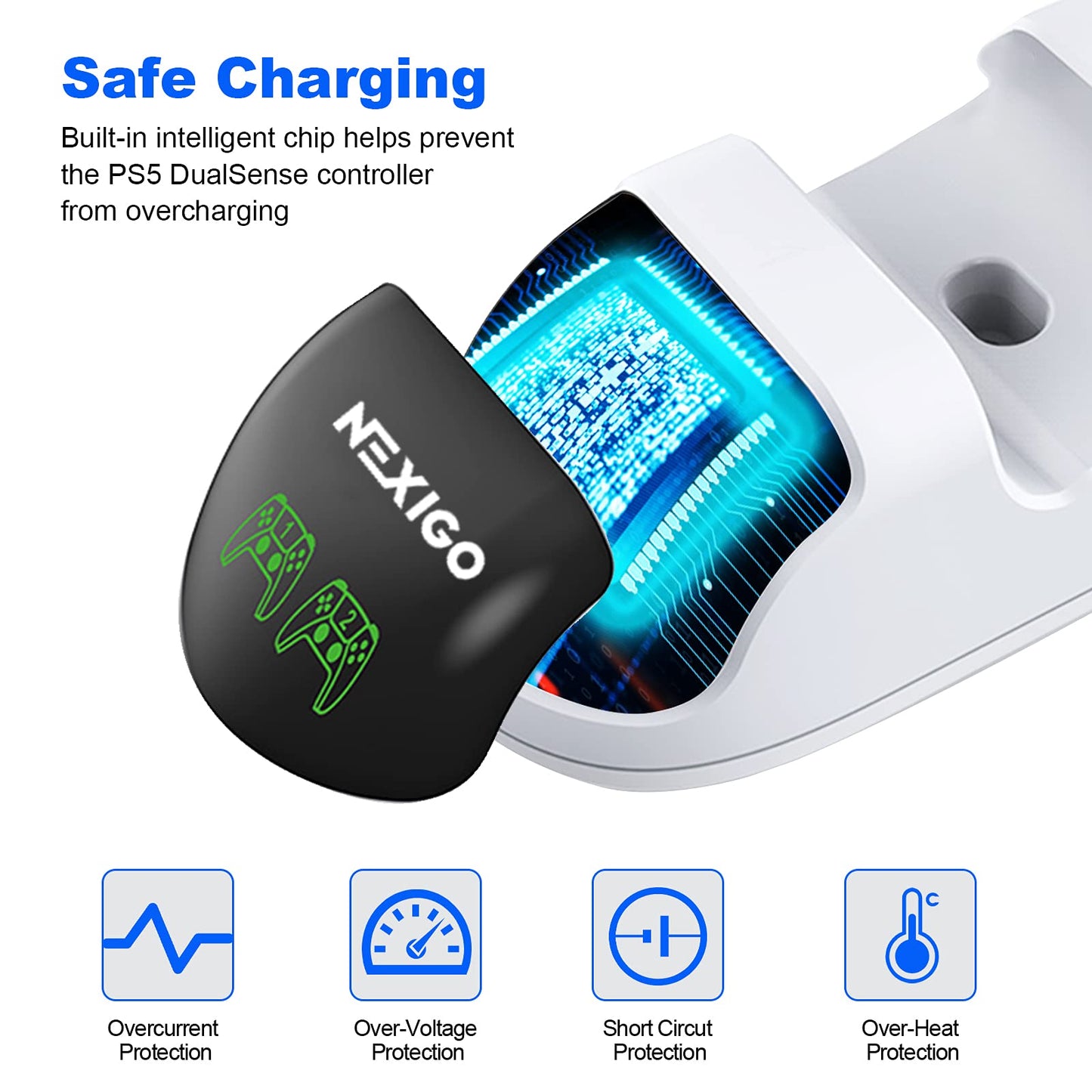 NexiGo PS5 Controller Charger,