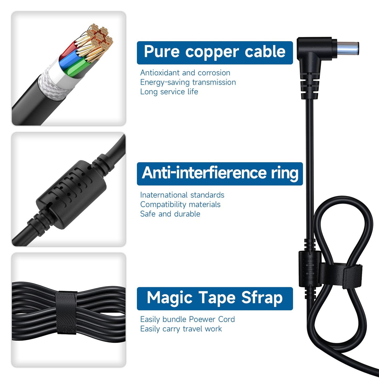 14V Power Cord Monitor TV for Samsung Monitor SyncMaster S22C300H P2770 SA350 UE590 UN22F5000AF S22C300H Samsung 18" 19" 20" 22" 23" 24" 27" Adapter…