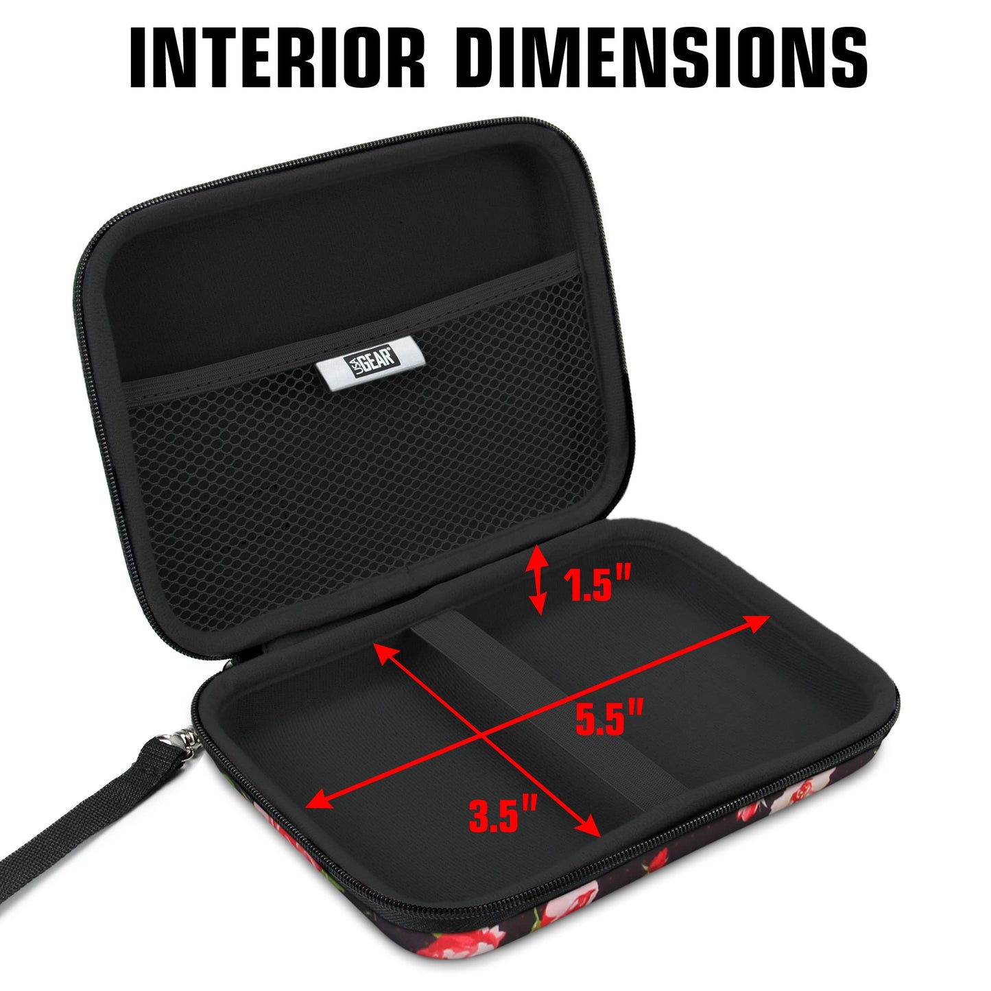 USA Gear Hotspot Carrying Case Fits Solis Edge, Orbic RC400L, AT&T Turbo 3, JexStream RG2100 Franklin A50 & more - Portable Wifi Hotspot Small Hard