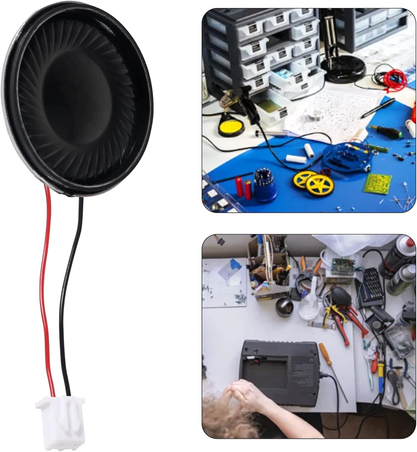 8Pcs 2W 8 Ohm Small Speakers Metal Shell Round Internal Magnet Loud Speaker Micro Internal for DVD, EVD, Mini Multimedia Loudspeaker