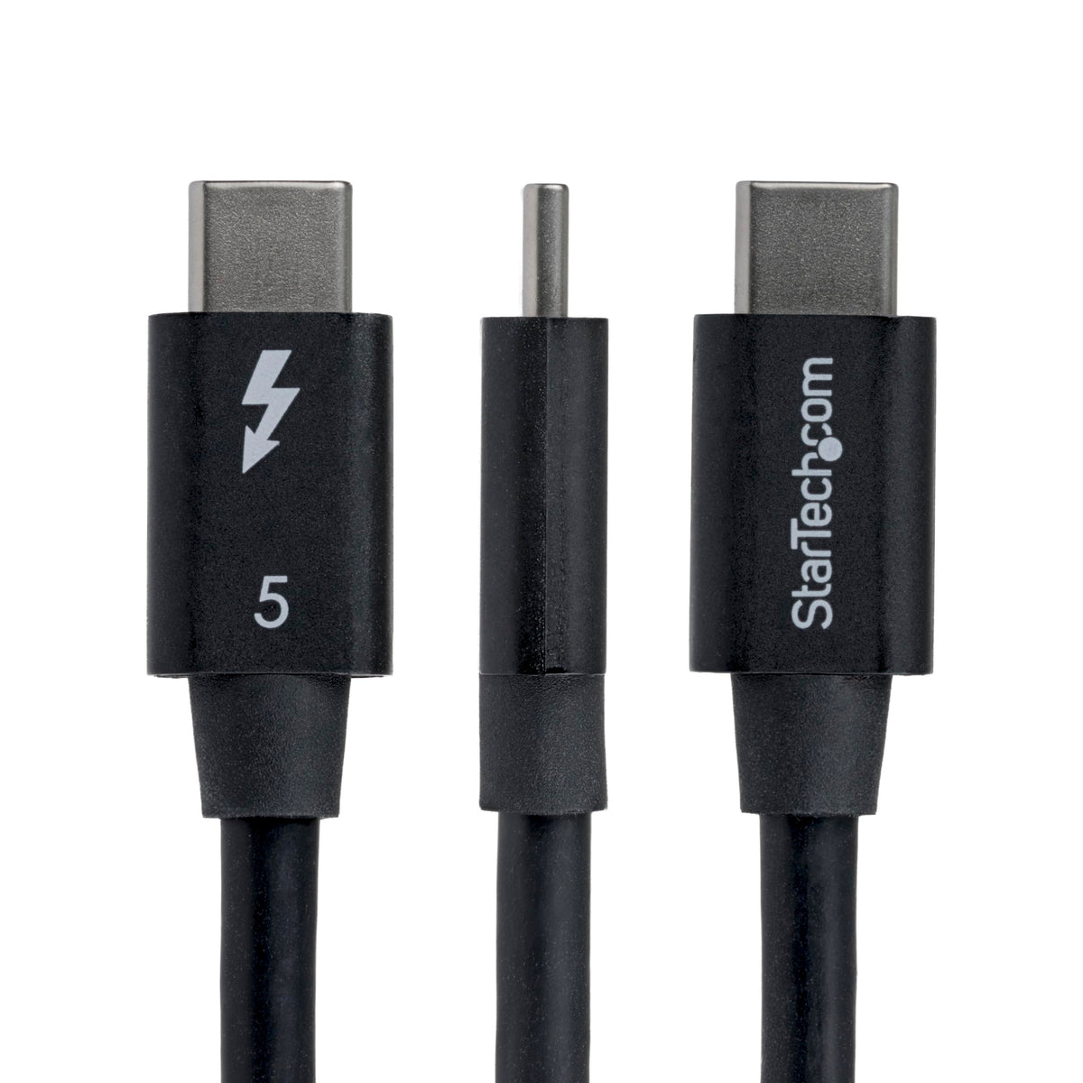 StarTech 2.6ft/80cm Right Angle Thunderbolt 5 Cable USB-C 80Gbps 240W PD 8K