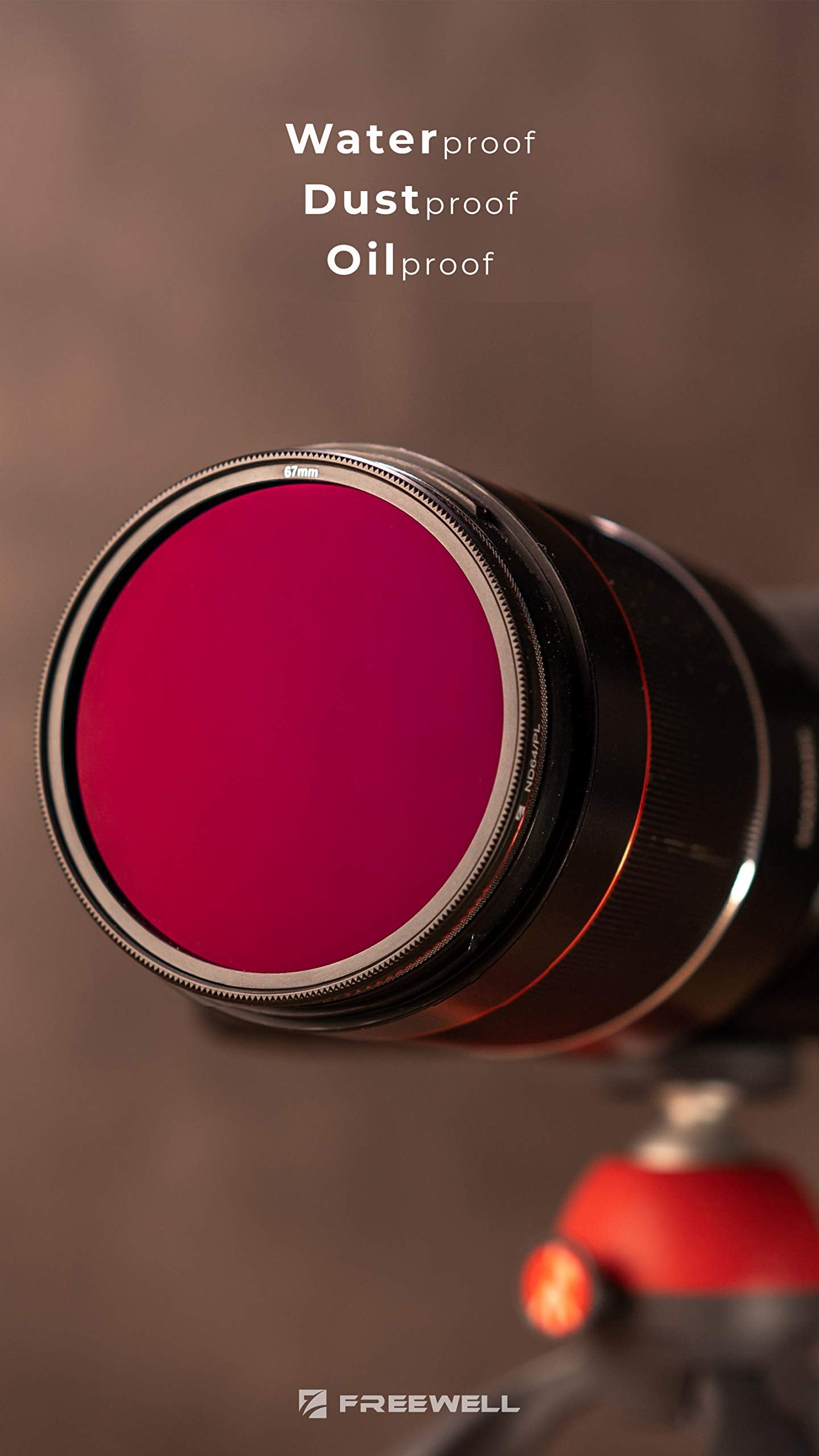 Freewell Magnetic Quick Swap System 95mm Netural Density ND16 (4 f-Stops) ND1.2 Camera Filter