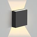 illumishin Modern LED Wall Sconce Outdoor Up Down Wall Lamp, Black Aluminum Waterproof Wall Lights Exterior Light Fixtures 450LM 3000K Hallway Wall