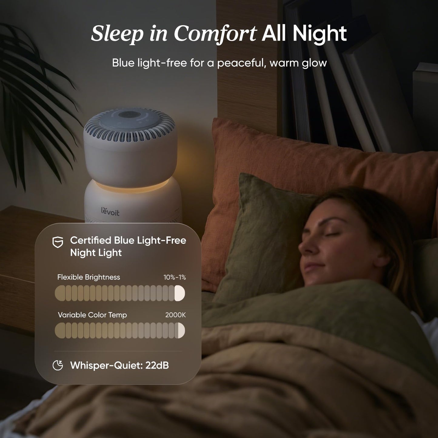 LEVOIT Smart Air Purifier for Home Bedroom, Quiet for a Nursery, Sprout