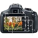 PCTC Rebel T7 T6 T5 Screen Protector for Canon EOS Rebel T7 T6 T5 DSLR Camera, Compatible with Canon EOS 1500D 1300D 1200D Screen Protector(3 Packs)