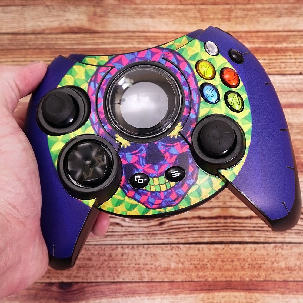 MightySkins Skin Compatible with Microsoft Xbox One Hyperkin Duke Controller - Hot Flames | Protective, Durable, and Unique Vinyl wrap Cover | Easy