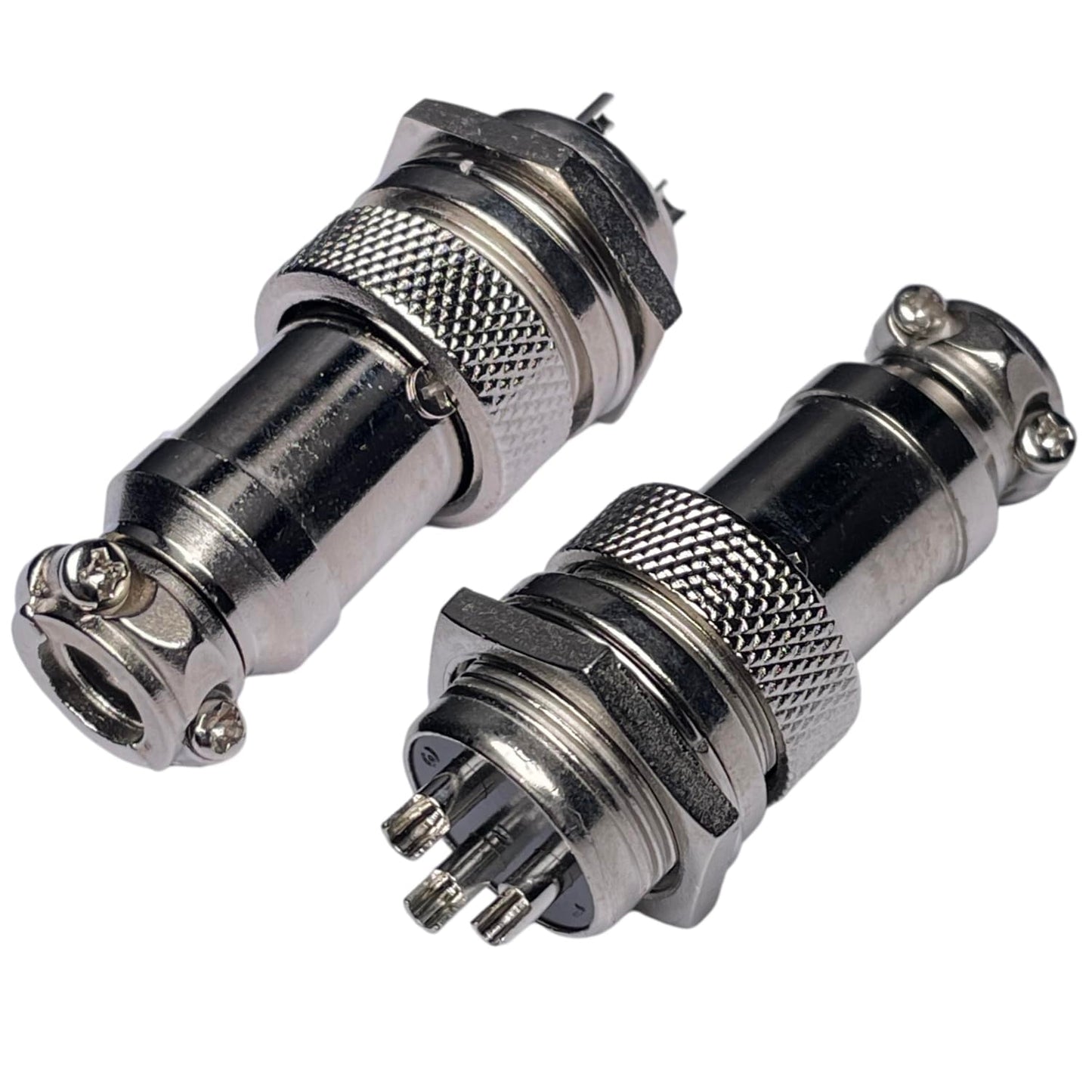 CESS Aviation 3 Pins Plug and Socket Wire Cable Connector - Diameter 0.63" (16mm) (2 Packs)