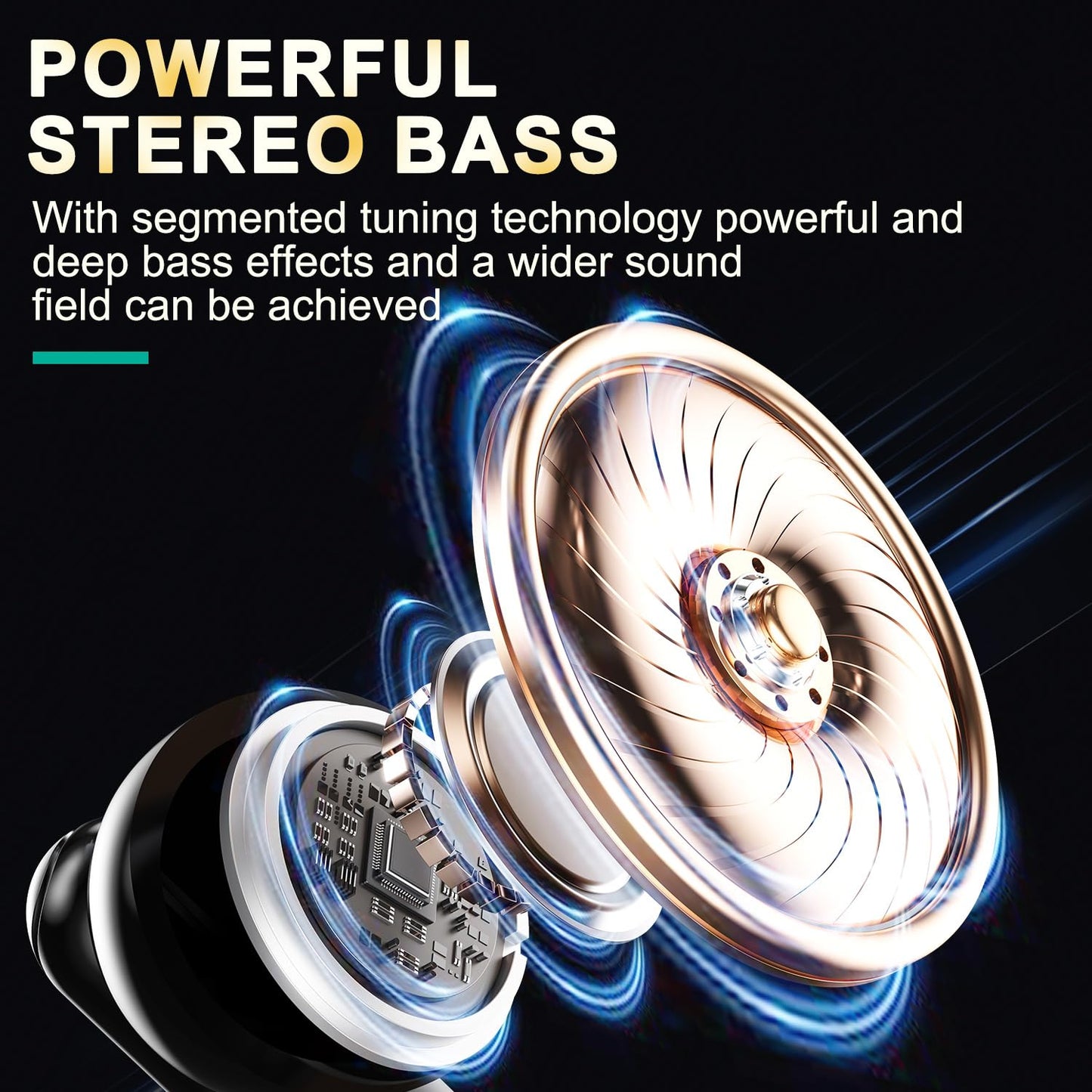 AHORALA Wireless Noise Canceling Earbuds?Bluetooth 5.4 Earbuds,Big Bass Stereo Sound?4 Mic ENC AI Clear Calls.40H Playtime LED Display?IPX5 Waterproof