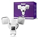 Roku Floodlight Camera for Home Security, Wired Outdoor Security Camera with 270° 1080p HD Night Vision, Dimmable Floodlights, Motion & Sound