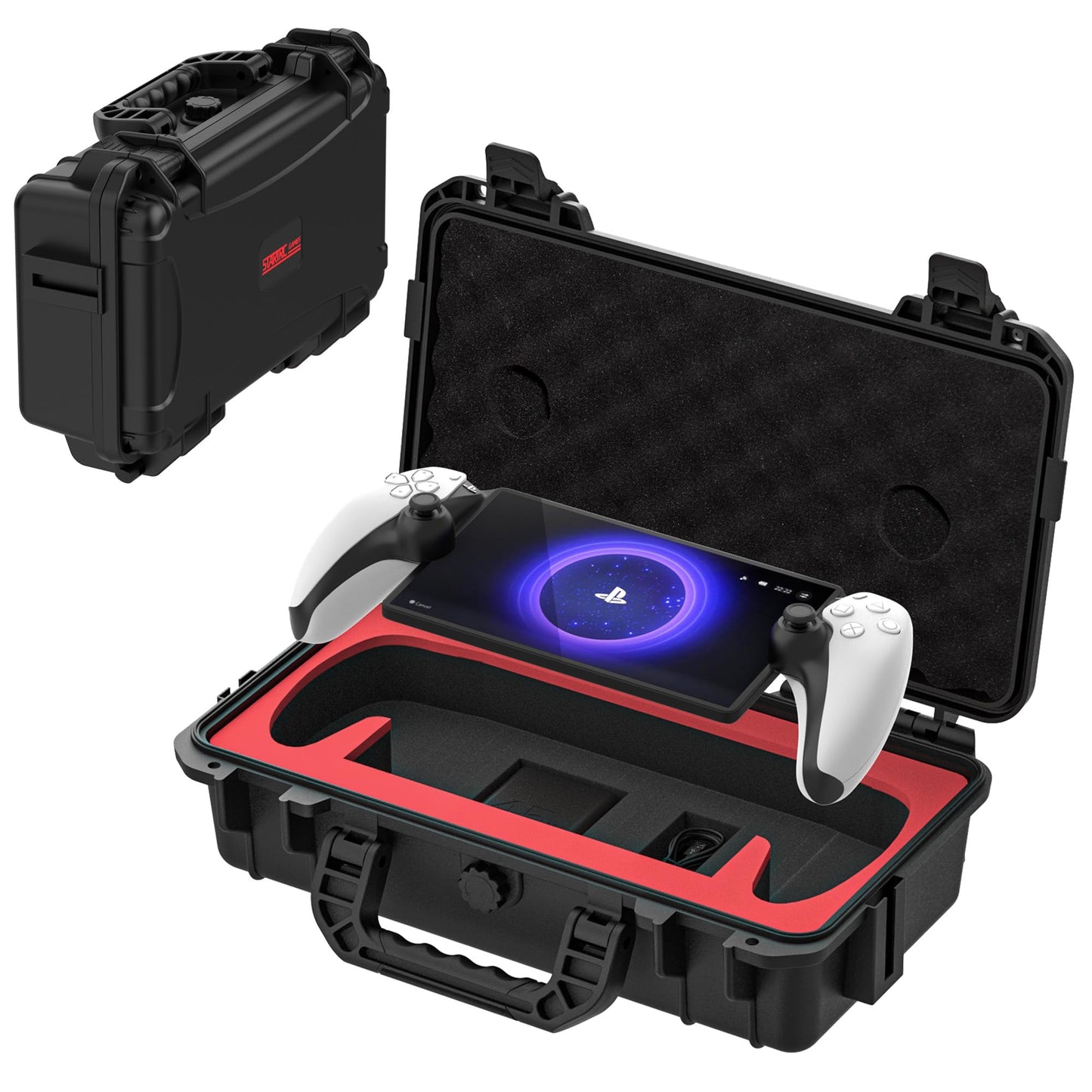 STARTRC GAMES Carrying Case for Playstation Portal Remote Player, Hard Shell Travel Case with DIY Customizable Foam for PS Portal, Portable Hard
