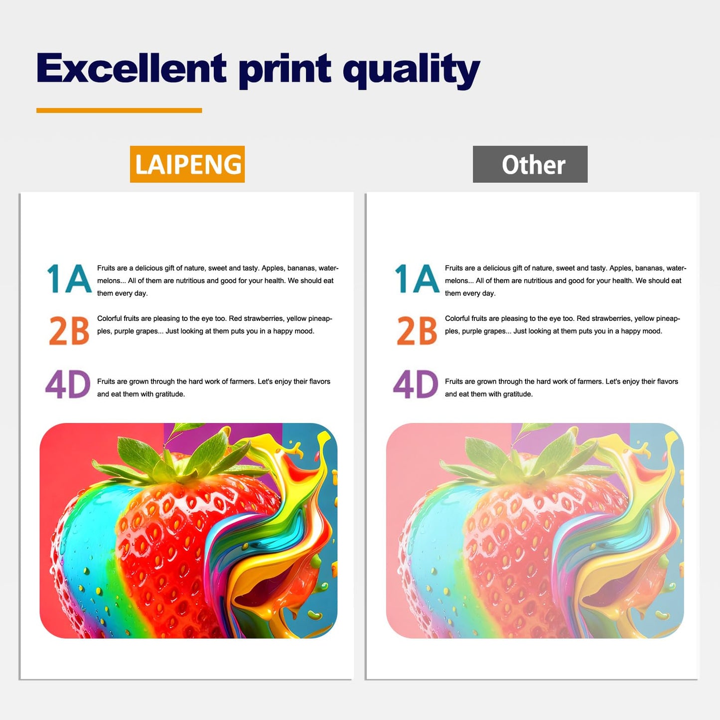 LAIPENG LC501 Ink Cartridges 4-Pack Compatible with Brother LC501 LC501XL for MFC-J1260DW MFC-J1360DW MFC-J1410DW Printers (4-Pack, BK/C/M/Y)