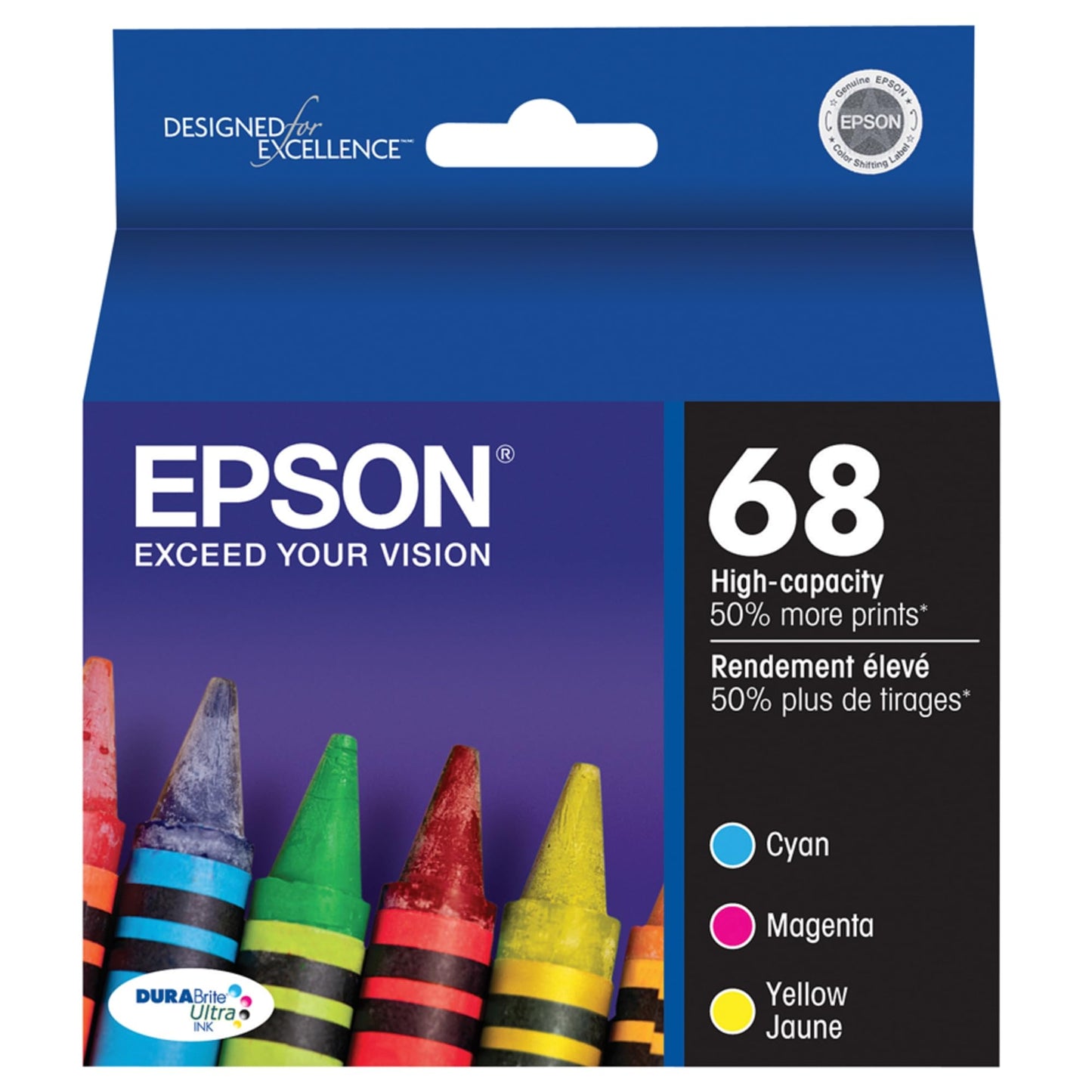 Epson T068520-S DURABrite Ultra Color Combo Pack High Capacity Cartridge Ink