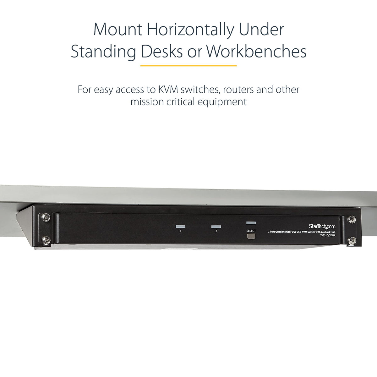 StarTech 1U Vertical Wall-Mount Patch Panel Rack, 125lb, TAA (RK119WALLV)
