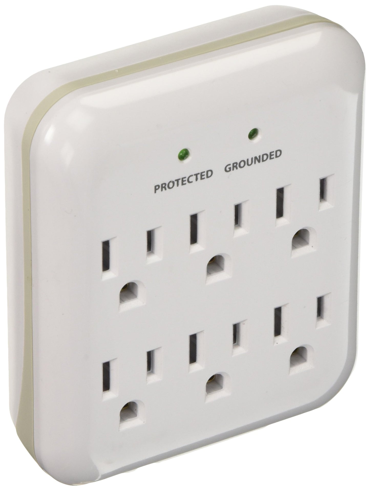 Powerzone OR802115 Surge PROTECTOR Tap, 125 V, 15 A, 6 Outlet, White
