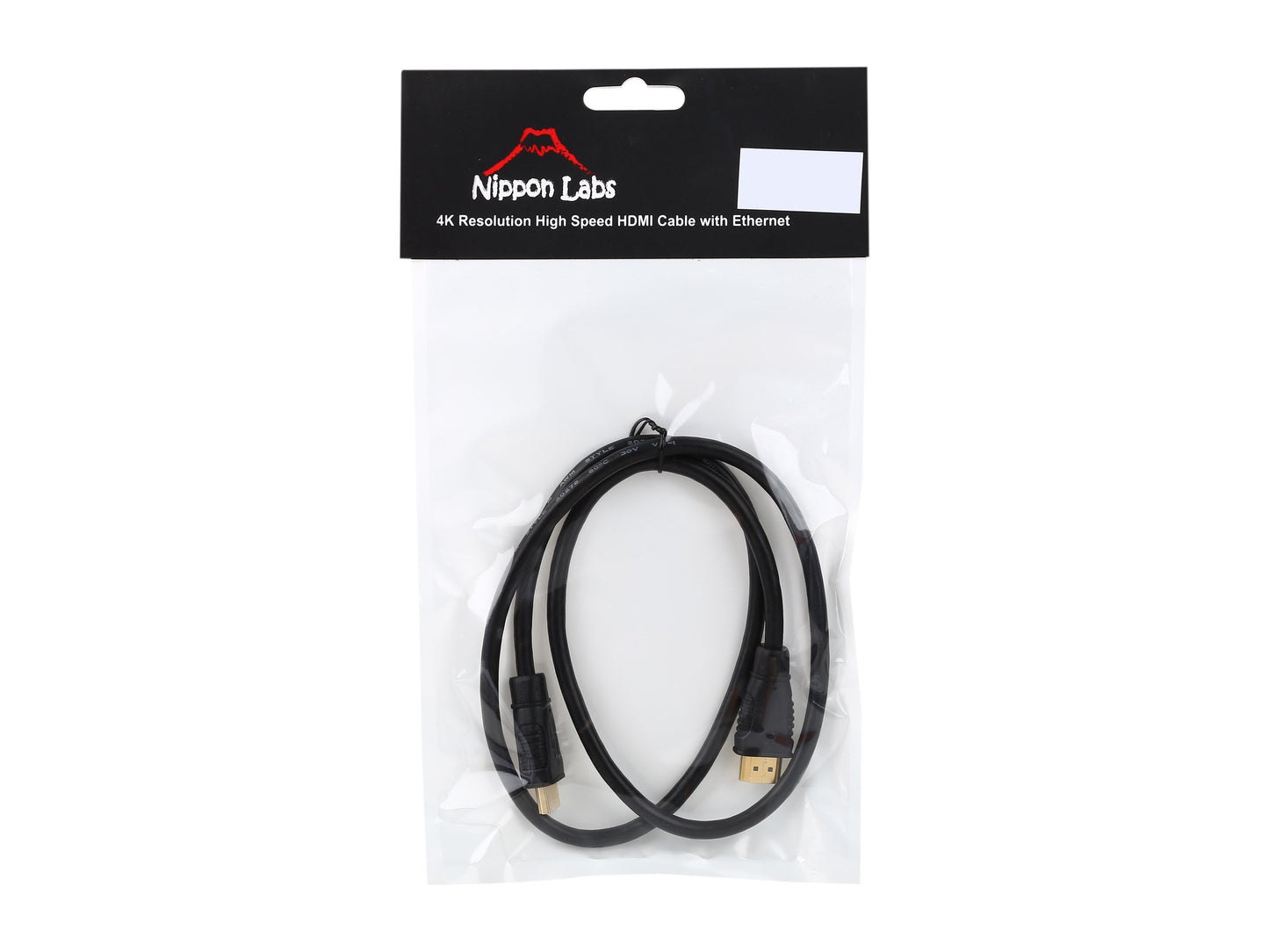 Nippon Labs Hdmi-4k 15 Feet Black Hdmi Male to Male 4k Resolution High Speed Hdmi Cable with Ethernet M to M