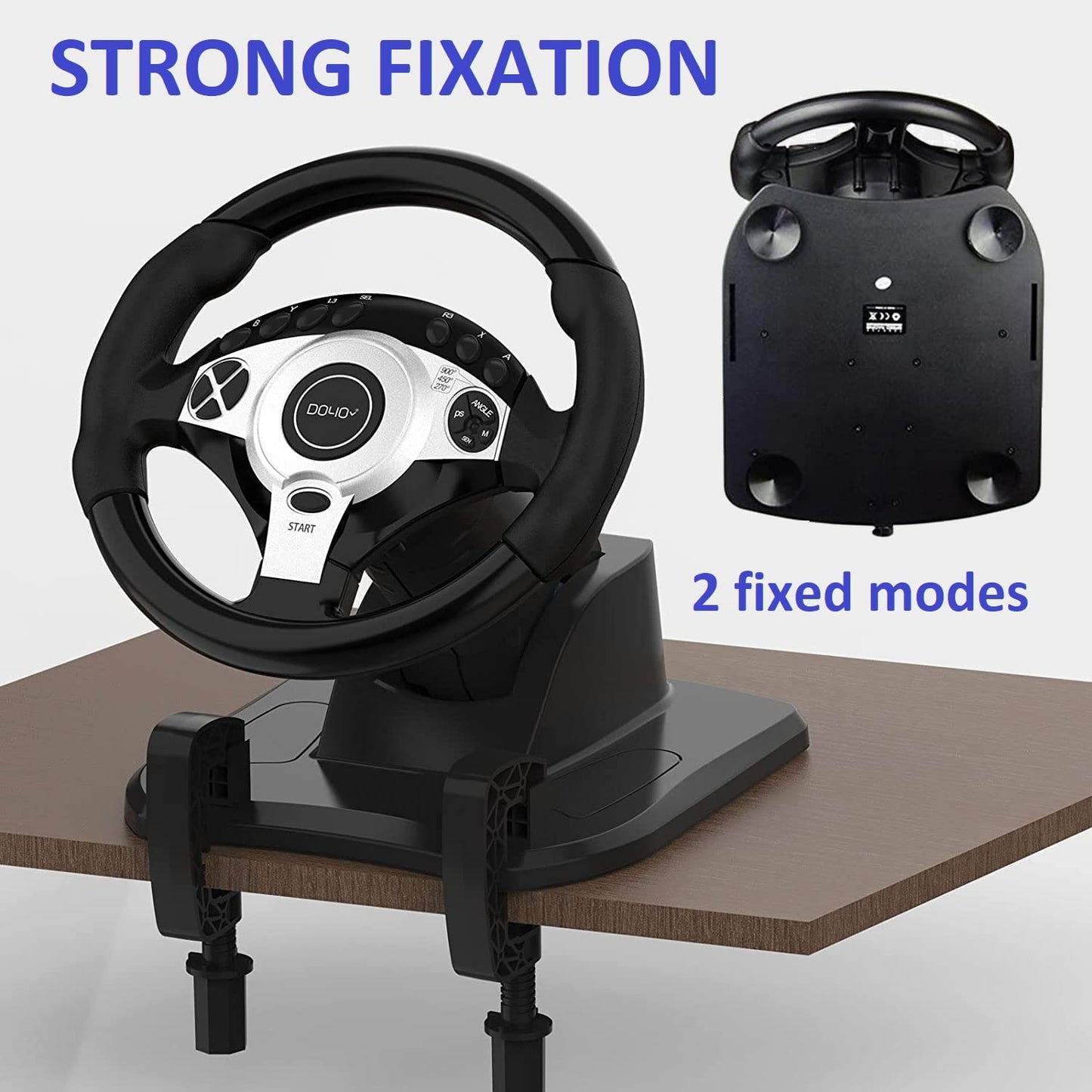 NBCP Racing Wheel with 270/900° Rotation, PC Steering Wheel with Pedals, Dual-Motor Vibration & Gear Shifter for Xbox Series X|S, Xbox One, PS4, PS3