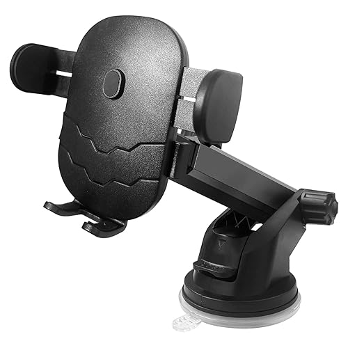 Cellet Dashboard Phone Mount, Reusable Suction Cup Phone Holder with 360 Degree Rotation and Extendable 270 Degree Arm