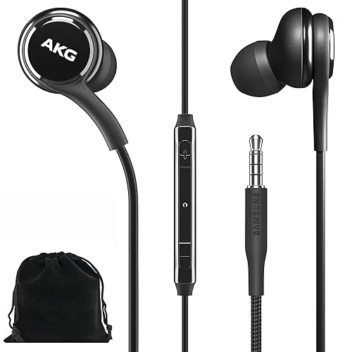 Samsung AKG Earbuds Original 3.5mm in-Ear Headphones with Remote & Mic for Galaxy A71, A31, Galaxy S10, S10e, Note 10, Note 10+, S10 Plus, S9…