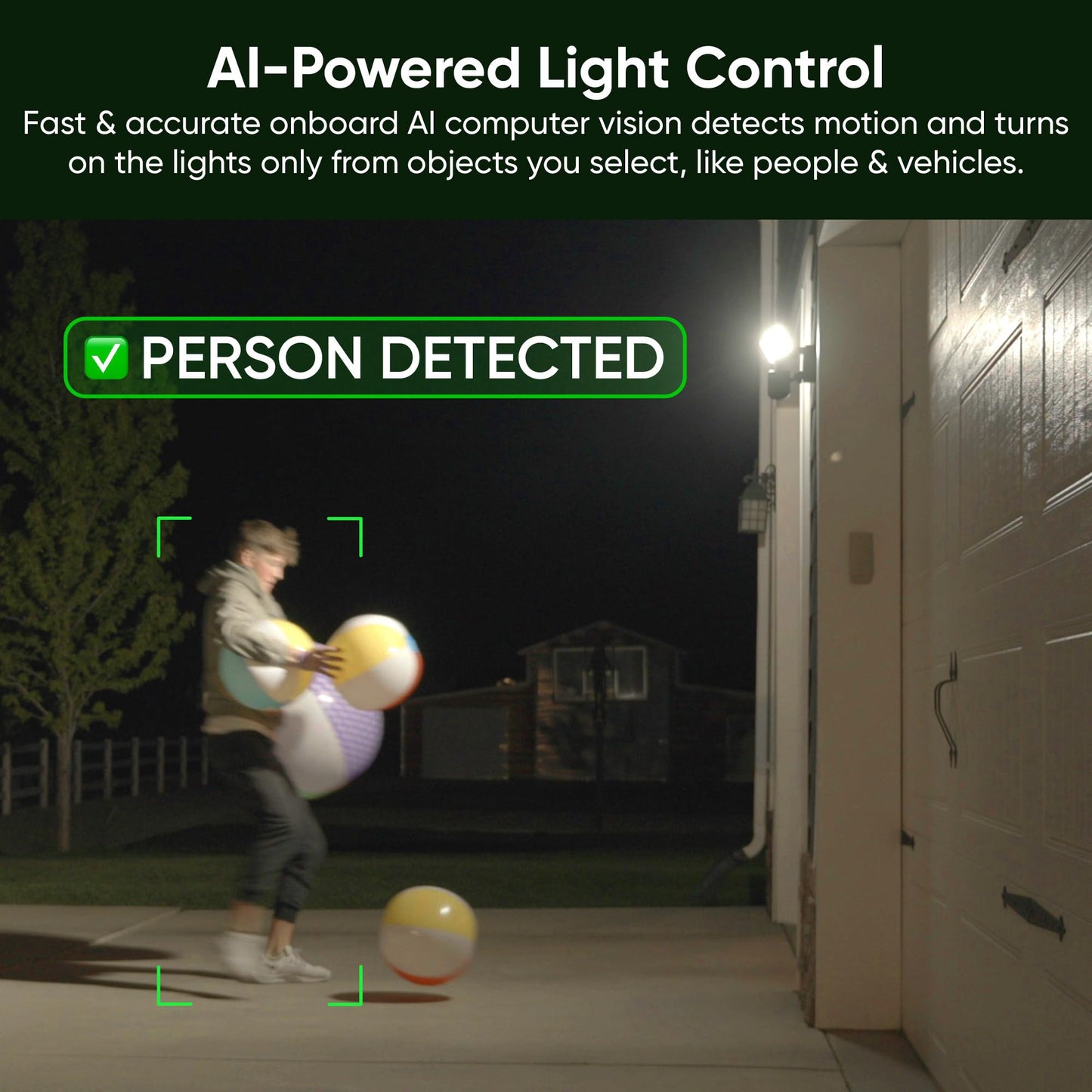 WYZE Floodlight Camera Pro, 3000-Lumen LEDs, 180° Wide View, 2K HD Outdoor Security Camera, Motion Detection, 105dB Siren, Cloud & Local Storage