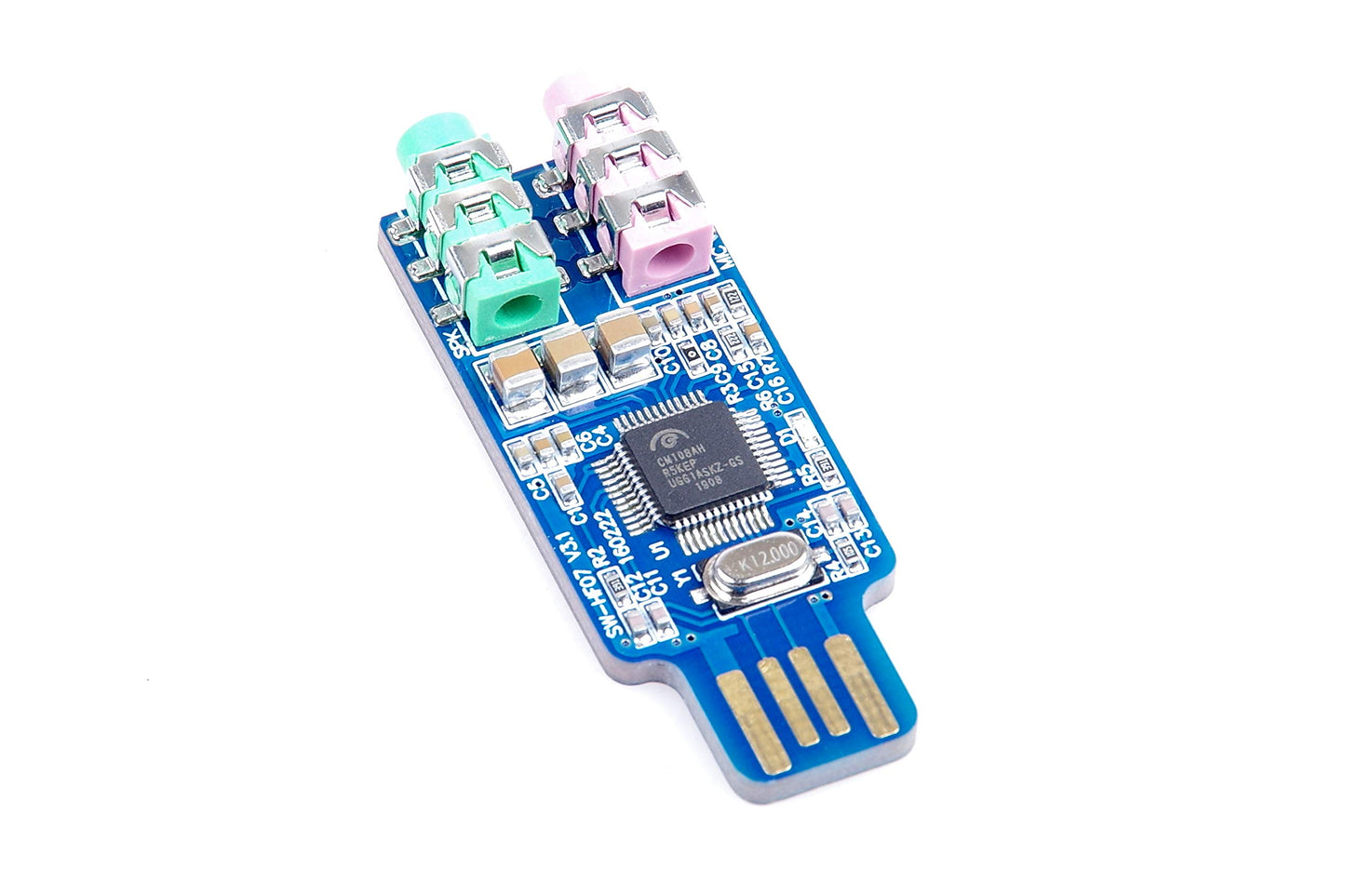 LIVISN External USB Audio Card Driver Free USB Sound Card External Audio Adapter CM108 for Computer Laptop WIN2000,WINXP,WIN3003