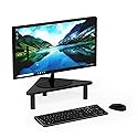 Furinno TURN-N-TUBE Monitor Stand Riser, 19.6" Wide Triangle Corner Monitor Riser, Laptop Stand for Desk, Office Desk Accessories, Desktop Organizers