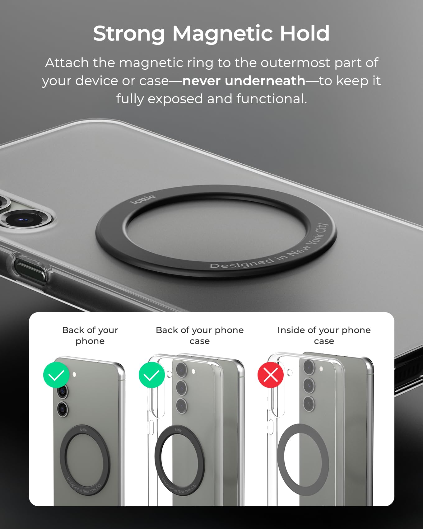 iOttie Velox MagSafe Compatible Air Vent Car Phone Holder. Unversal Magnetic Car Phone Mount for iPhone 12/13/14/15/16/17 Series & Android Phones via
