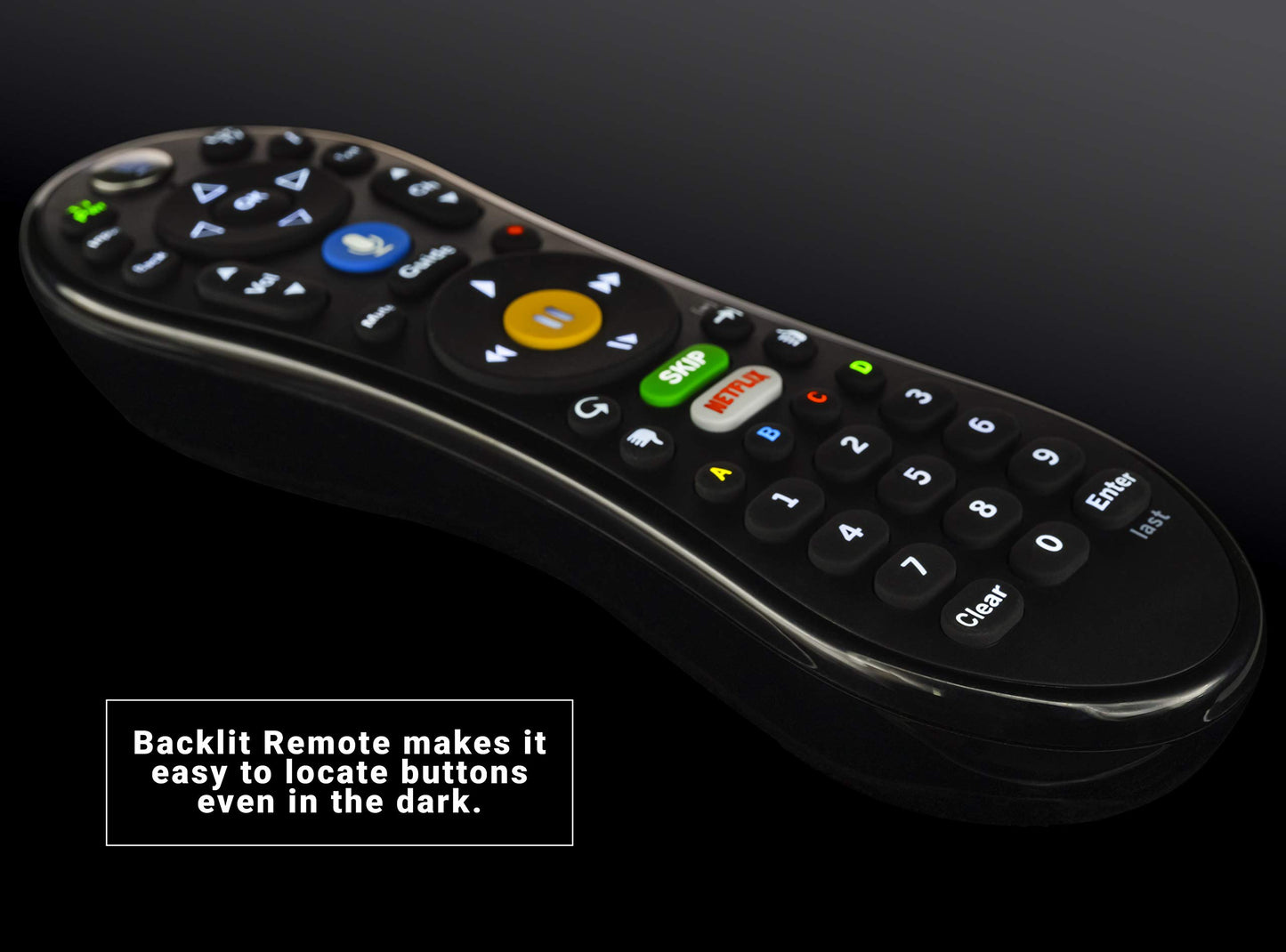 TiVo LUX Remote| Tivo Edge and TiVo Bolt, Video Streaming, Voice Command, See in The Dark Display, C00305