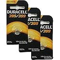 Duracell 395/399 1.5V Silver Oxide Button Battery, 3 Pack