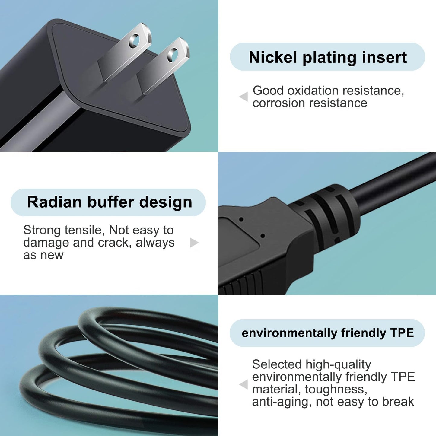 Replacement for Stanley Fatmax Spotlight Charger 5V Adapter USB to USB Charging Cable for Stanley SL10LEDS, SL10LEDSL, TL450, TL600, SAT3S, SS4LS