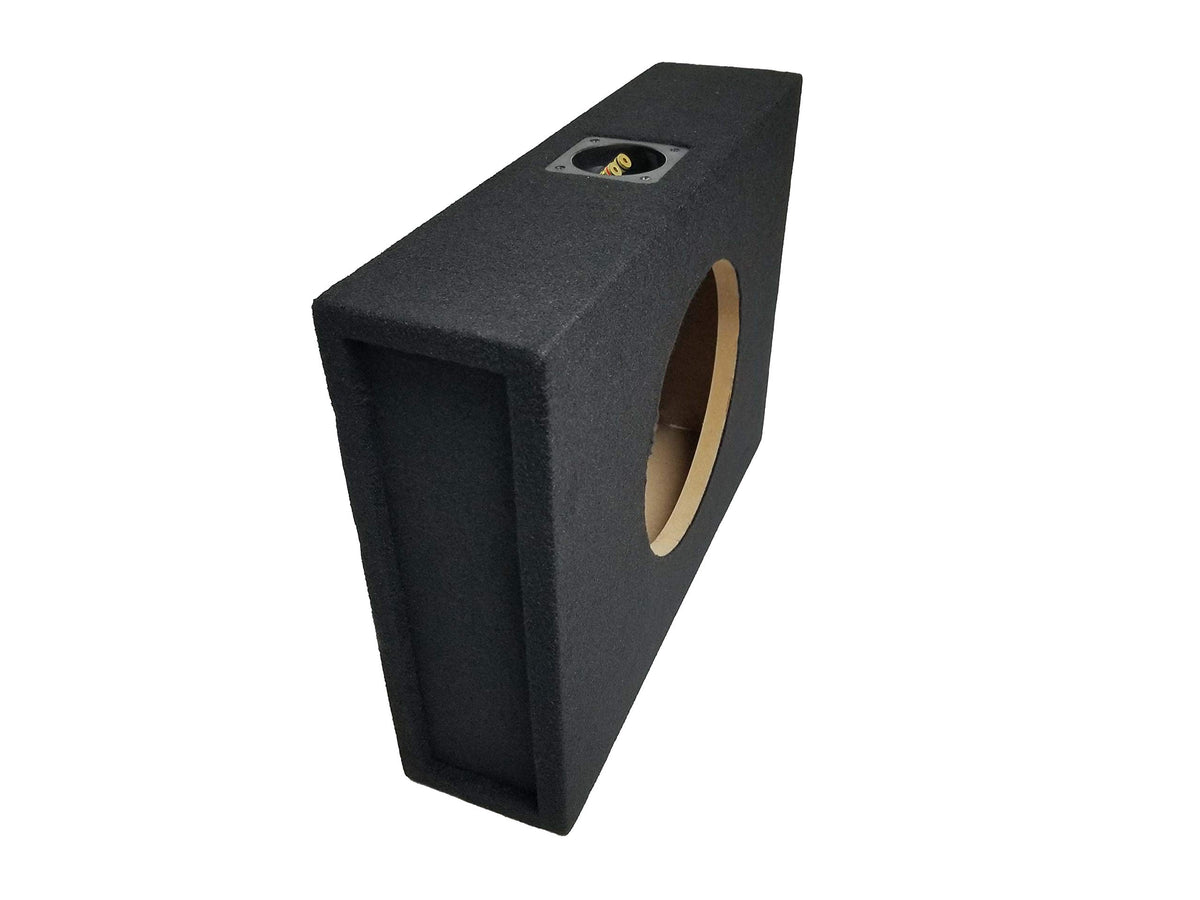 Bass Rockers BR Single 12" Shallow Subwoofer Box Low Sealed Slim Enclosure