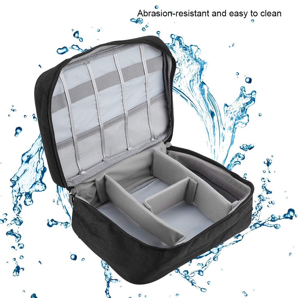 Yosoo Electronics Organizer Foldable Travel Organizer Travel Cable Storage Bag USB Drives Waterproof Gadget and Padded Tech Kit Bag for Hard Disk
