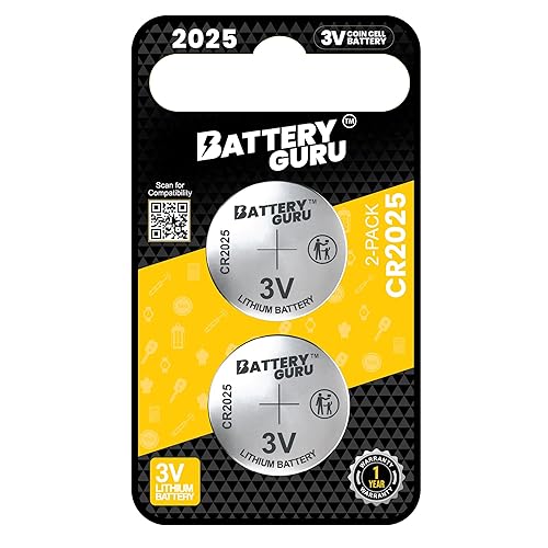 Car Key Battery for Nissan Rogue (2008-2013 Rogue CR2025 3V Remote Batteries Pack of 2)
