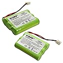 HQRP 2-Pack Phone Battery Compatible with Clarity C410, C4105, C420, C4205, C4210, C430 Cordless Telephone