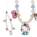 Sonix x Sanrio Beaded Phone Charm | Beaded Wristlet, Universal Phone Strap, and Detachable Cell Phone Lanyard with Silicone Charms | Hello Kitty Pink