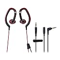Audio Technica ATHCKP200RD Sportfit Headphones, Red